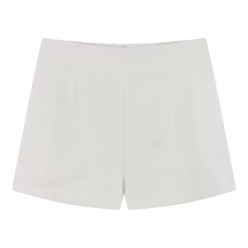 Damen High-Waist Schwarze A-Linie Eng Sexy Heiße Shorts mit Stiefeln - Schlankmachende Oberbekleidungs-Shorts 2026