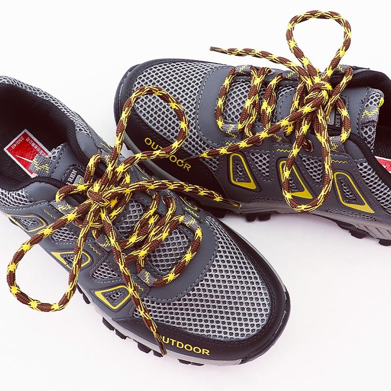New Round Shoelaces Double Spherical Cross Woven Durable Sports Shoe Laces Outdoor Hiking Shoelace for Shoe Accessories 1 Pair
