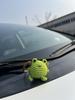 Handmade Crochet Frog Car Air Freshener with Cedar ScentGreen Fabric Frog Hanging Ornament for Rearview Mirror or Closet,Perfect for Easter