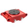 4pcs Machinery Mover 6T Machinery Skate Dolly 13200lbs Machinery Moving Skate W/ 360° Rotation Cap and 4 Rollers Yellow