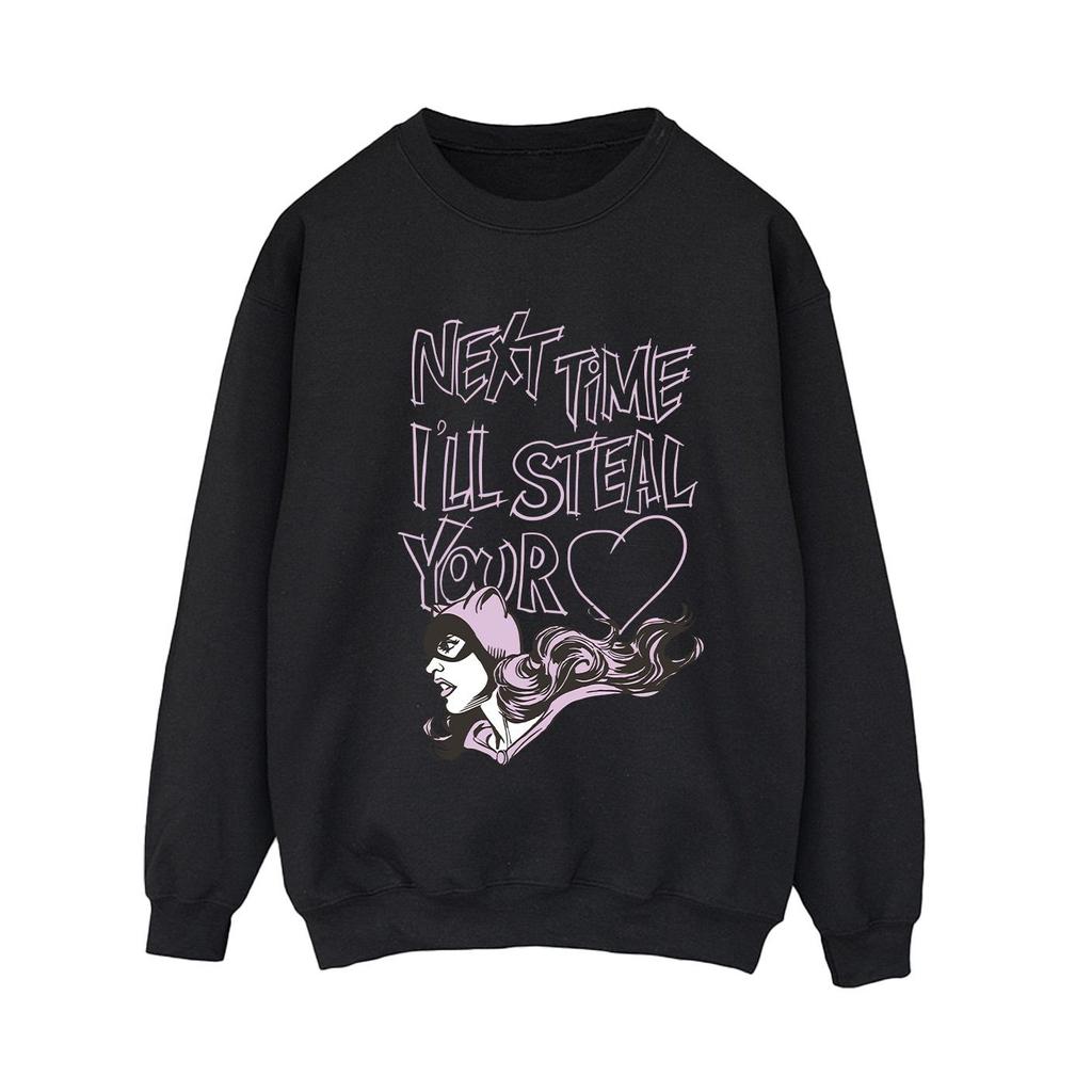 DC Comics Womens/Ladies Batman Batgirl I´ll Steal Your Heart Sweatshirt