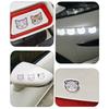 10pcs Pegatinas Reflectantes para Coche Creativo Dibujo Animado Elemento Animal Luminoso Pegatina para Coche Lindo Cabeza de Gato Decoración Pegatina Para Coche