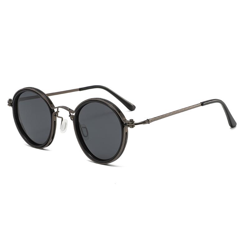 

Sun Honglei Style Men s Retro Round Metal Sunglasses for Driving - 2026 High-End New Model