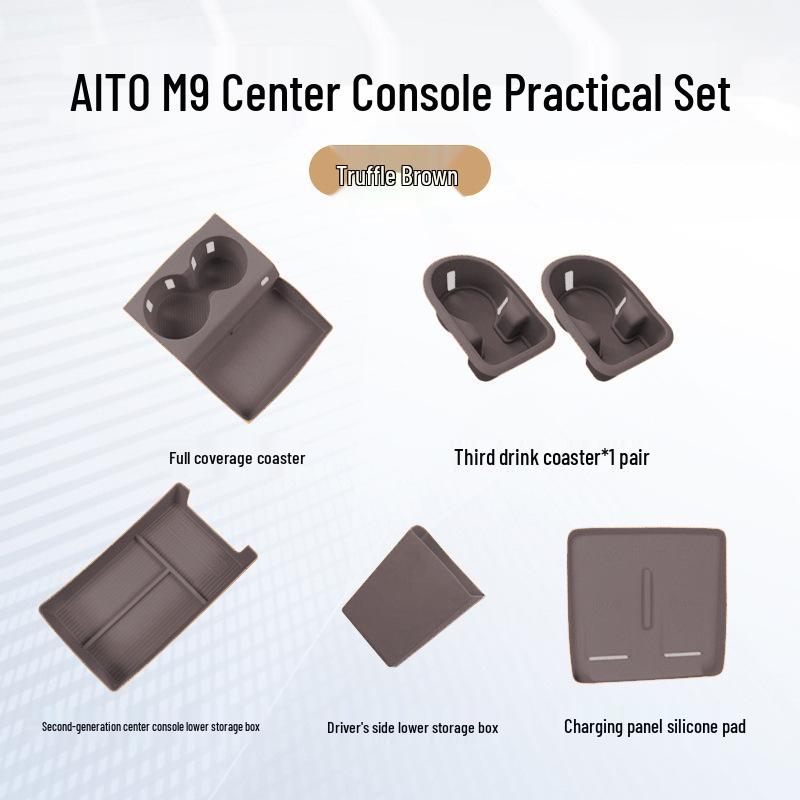 AITO M9 Silicone Anti-slip Wireless Charging Pad for Car Interior Modification