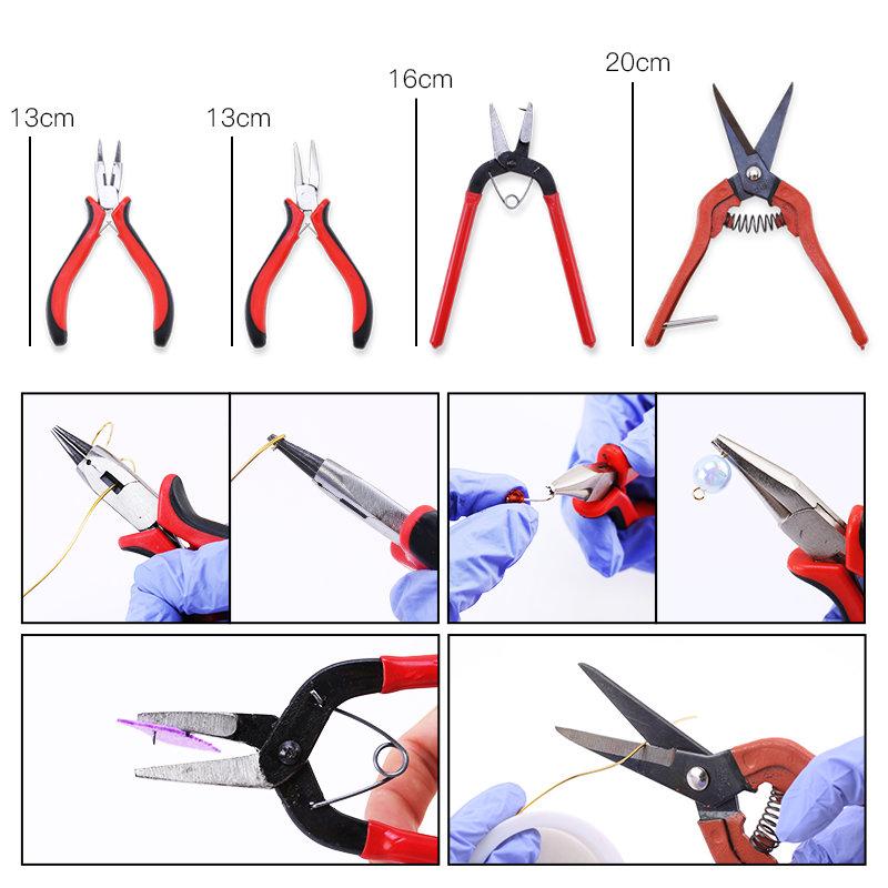 1Piece Jewelry Pliers Tools & Equipment Jewelry Making Handmade Tool Craft DIY Accessories Carbon Steel Nose Pliers Fixing