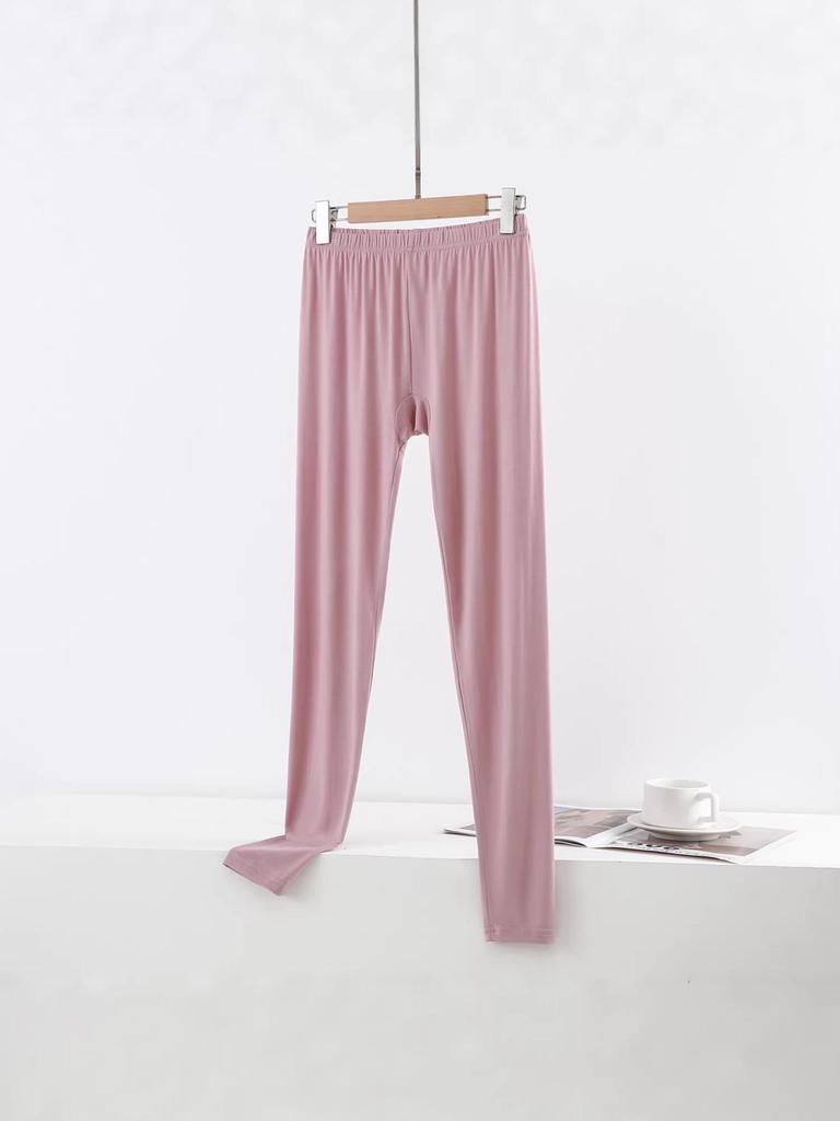Damen Modal Leggings mit hohem Bund: Frühling/Herbst Dünner Stil, Große Größen, Warme Unterhose