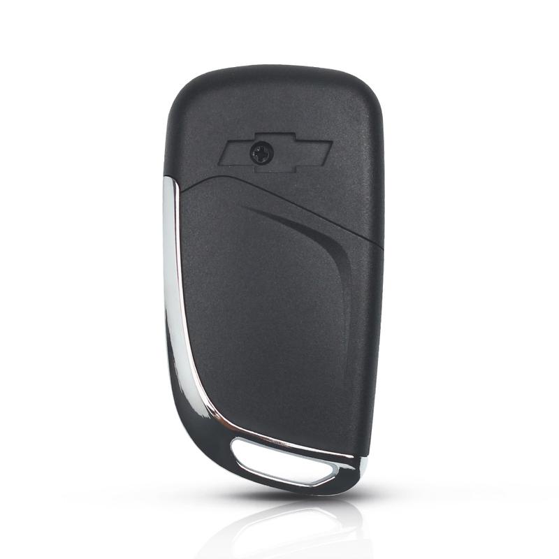 KEYYOU 10pcs Modified Folding Remote Car Key Shell Fob Case For Chevrolet Cruze Epica Lova Camaro Impala For Opel HU100 Logo