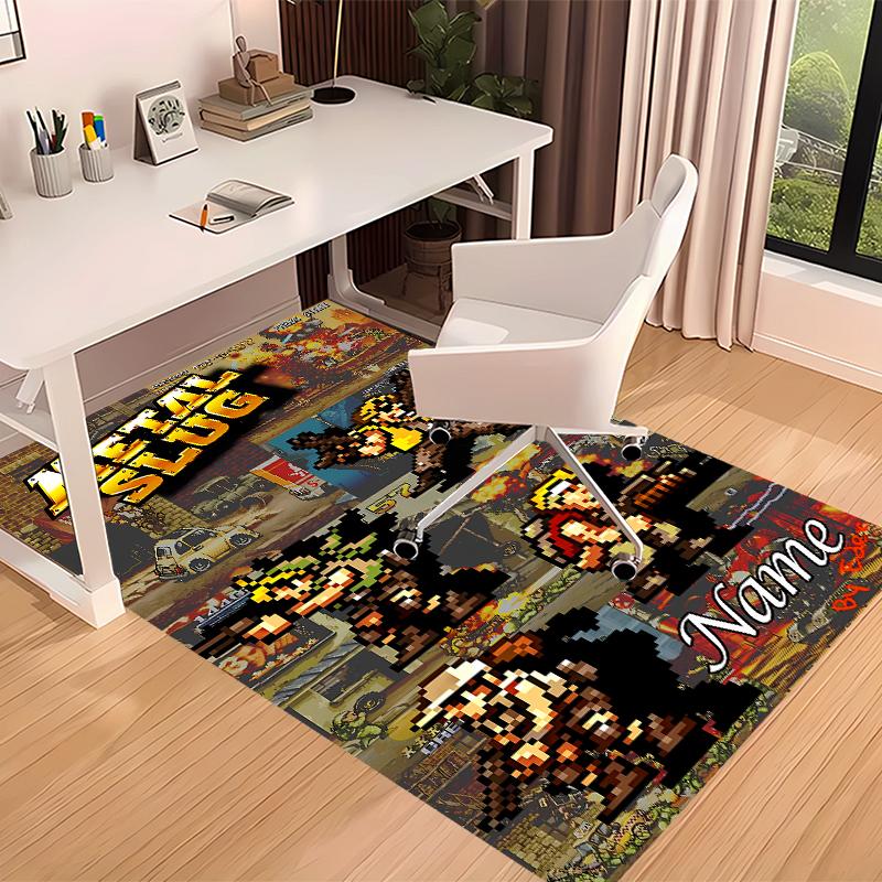 Custom Personalization Metal Slug Print Area Rug - Soft, Washable Non-Slip Indoor Mat,Living Room,Home&Office Decorative Rug