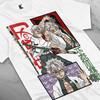 Summer Anime Printed T-shirt Men's Women's Japanese Cartoon T-shirt Casual Overszied Y2k Heavy Cotton Hip Hop Men's Clothing Tee