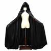 European and American Style, Large-sleeved, Hooded Cape, Solid-color Halloween Cloak, Carnival Party Costume, Stage Performance Outfit