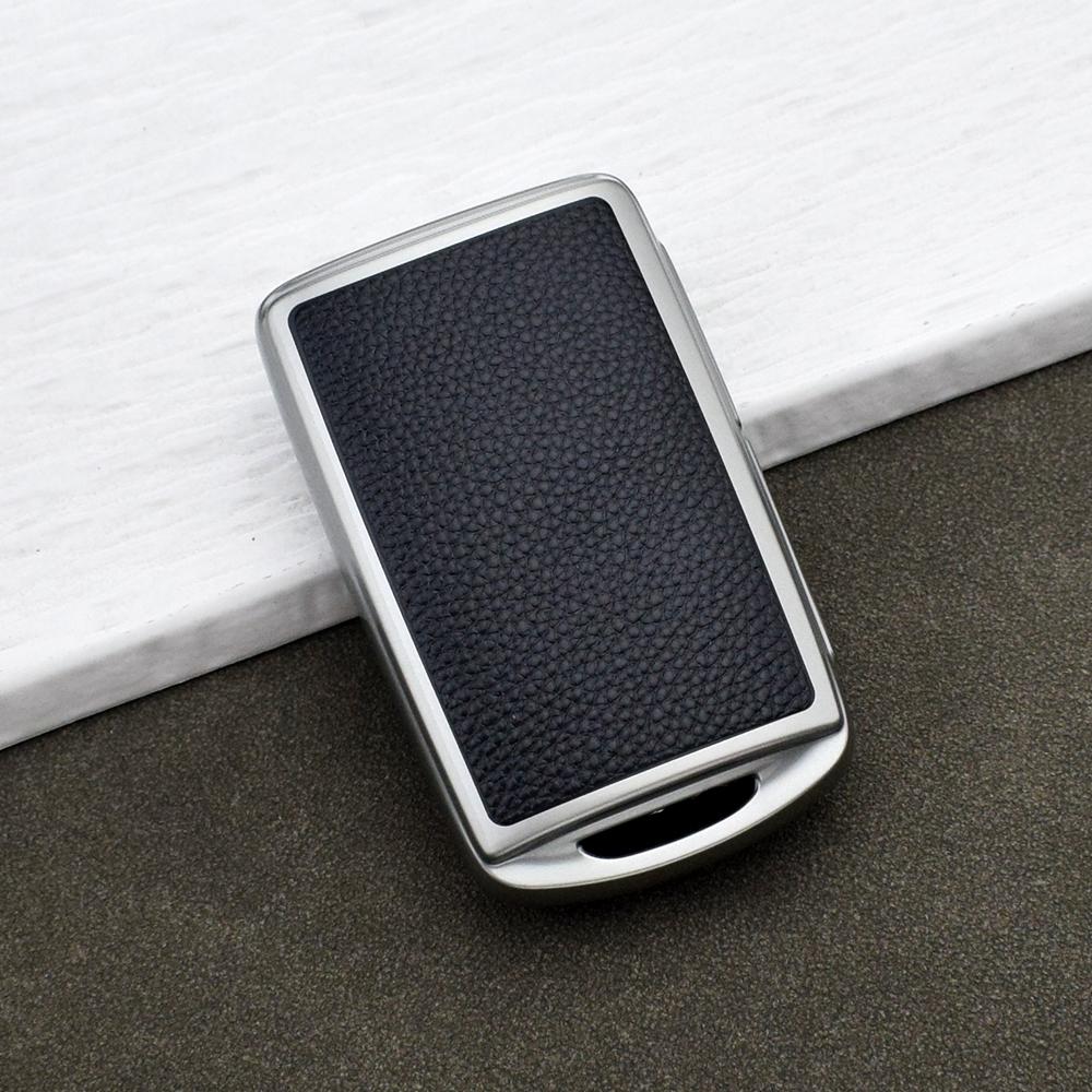 3 Buttons Tpu Leather Smart Key Shell Cover For Mazda Cx-5 Cx-30 Cx-3 Cx-9 Cx-7 Cx-4 Alexa Protective Accessories Key Chain Set