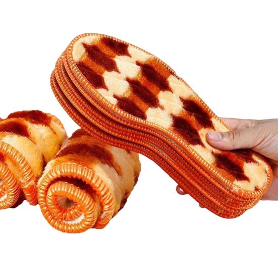 5 Pairs Winter Shoe Insoles Fleece Lined Warm Thick Insoles for Men Women Moisture Wicking Cozy