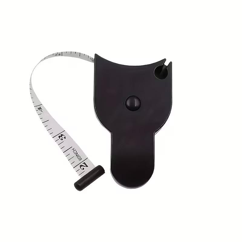 

Soft Body Measuring Tape - Flexible Fiberglass Ruler for Fitness, Sewing & Tailoring, Lightweight & Portable for Home Use 1.5M чёрный