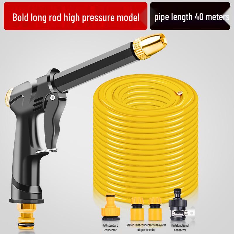 High-Pressure Car Wash Spray Gun: Powerful Nozzle for Tap Water, Ideal for Cars, Floors, and Gardens