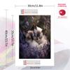 Two Siamese cats Pattern  3pcs 100% Round Full Drill 5D DIY Diamond Painting Embroidery Cross Stitch Rhinestone Décor