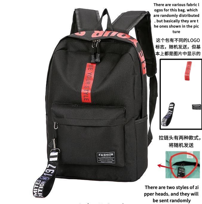 Fashi Trend Backpack Backpack for Men and Women Junior High School High School Student Bag Large Capacity Korean Versi of Th