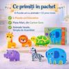 6-in-1 Animal Puzzle Set Thick Cardboard Large Pieces 3mm Sturdy Fine Motor Skills Animal Recognition Educational Toys for Kids 1-4 Years