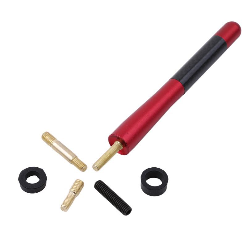 1Pcs Universal Black Carbon Fiber Antenna