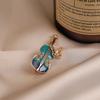 High-end and Fashionable Violin Brooch Individual and Elegant Coat Cardigan Corsage Retro and Exquisite Brooch
