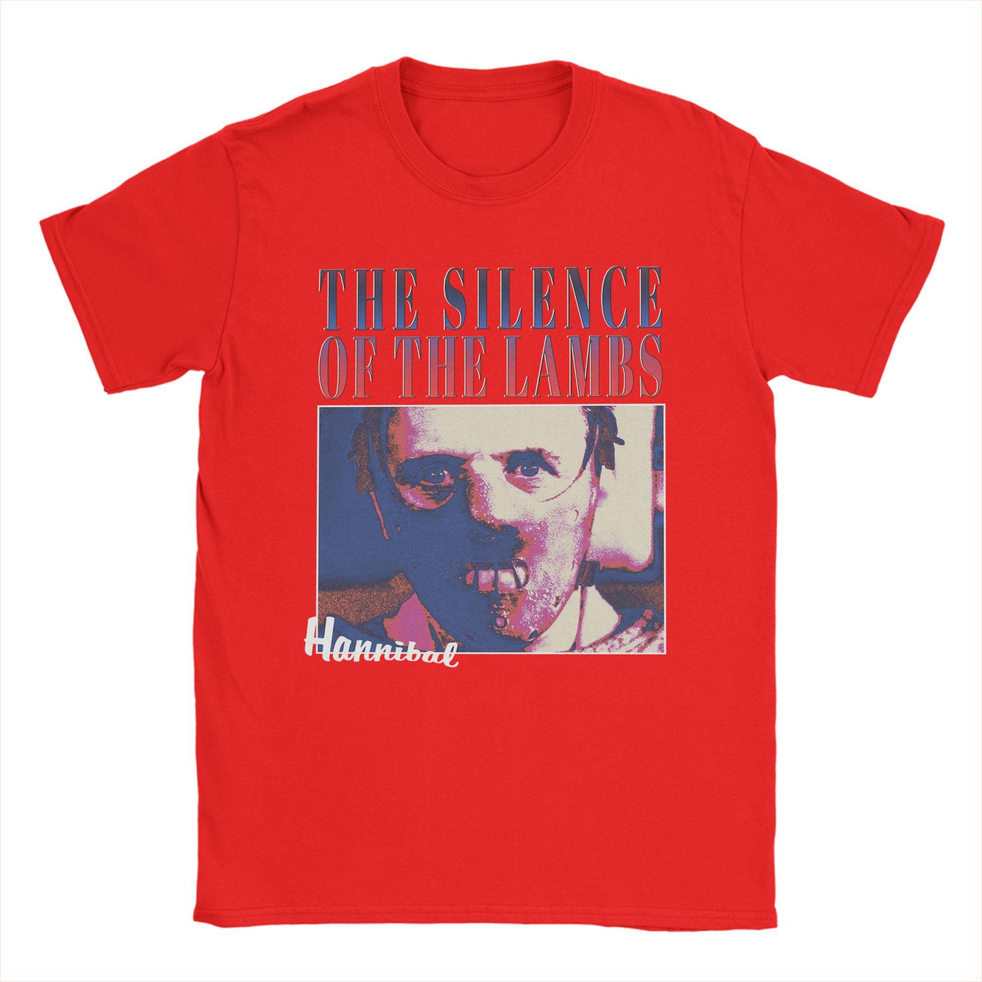 

Mens TShirt 90s Movie The Silence of the Lambs Crazy Cotton Tees Short Sleeve T Shirts Crewneck Clothes New Arrival S