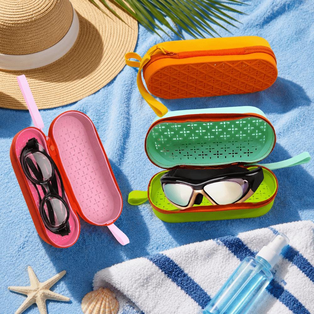Soft Glasses Protective Case Breathable Glasses Case Portable Swimming Goggle Case for Students
