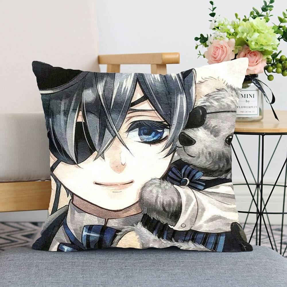 Amine BBlack Butler Throw Pillow Covers Pattern Cushion Cover Suitable For Sofa Bedroom Car Pillow Cover