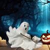 Halloween Ghost Walking Dog Statue Spooky Ghosts Figurine Ghost Dog Resin Figurine for Halloween Party
