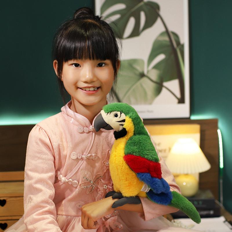 Simulation Parrot Doll Plush Play Simulation Birds Macaw Cockatoo Ragdoll Simulation Animal