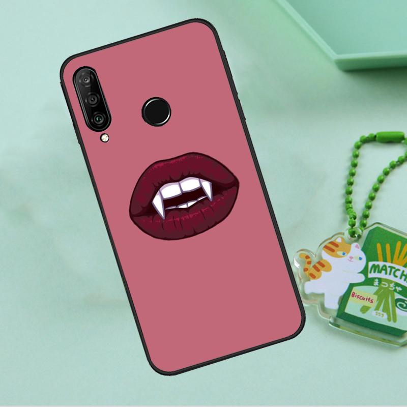Sexy Vampire Lips For Huawei Nova 10 9 SE 5T 12s 12i 11i Y91 Y90 Y60 Y70 Y72 Y61 P20 P40 P30 Lite P60 Pro Case
