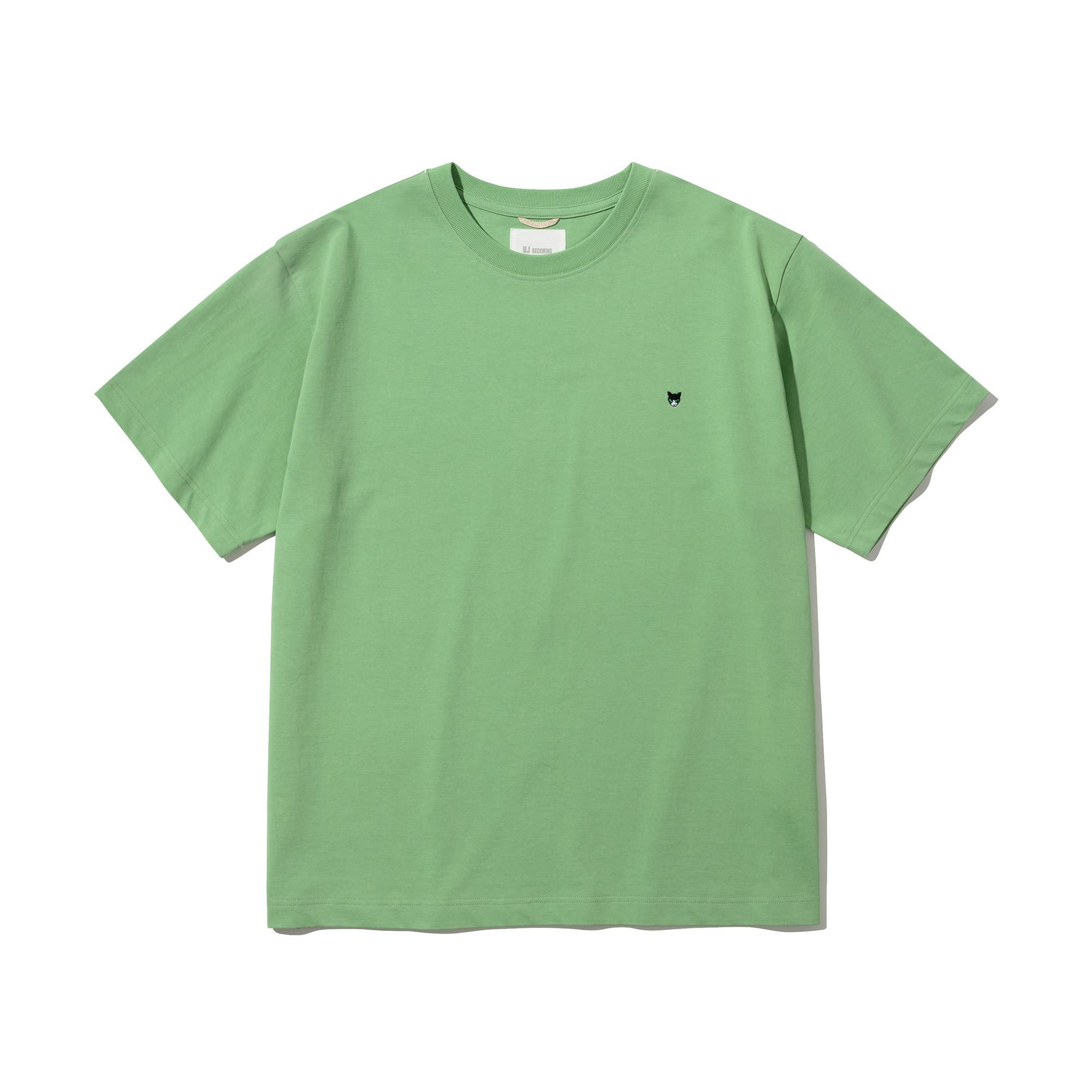 Ujb Coming Logo Embroidery Tee-Green L