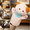 Sensory Toys Animal Plush Hand Puppet Firewood Dog Hand Finger Story Puppet  Gifts