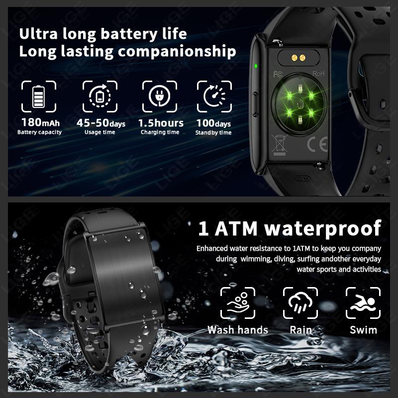 No Screen Smart Watch Woman Outdoors Sports Fitness Heart Rate Monitor 1ATM Waterproof New Smartwatch For Andrio IOS