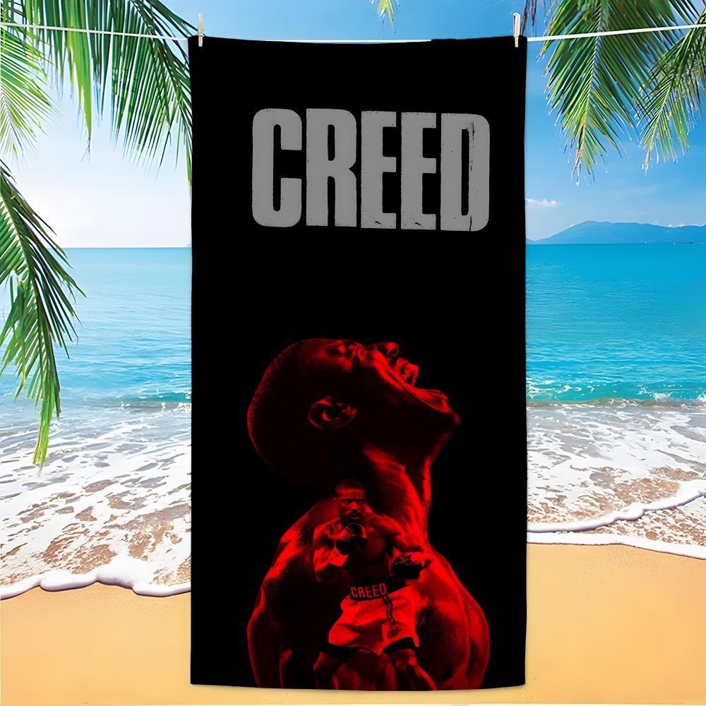 Athlete Creed Towel Polyester Beach Towel Quick Dry Sand Free Bath Towel for Summer Pool Travel Vacation