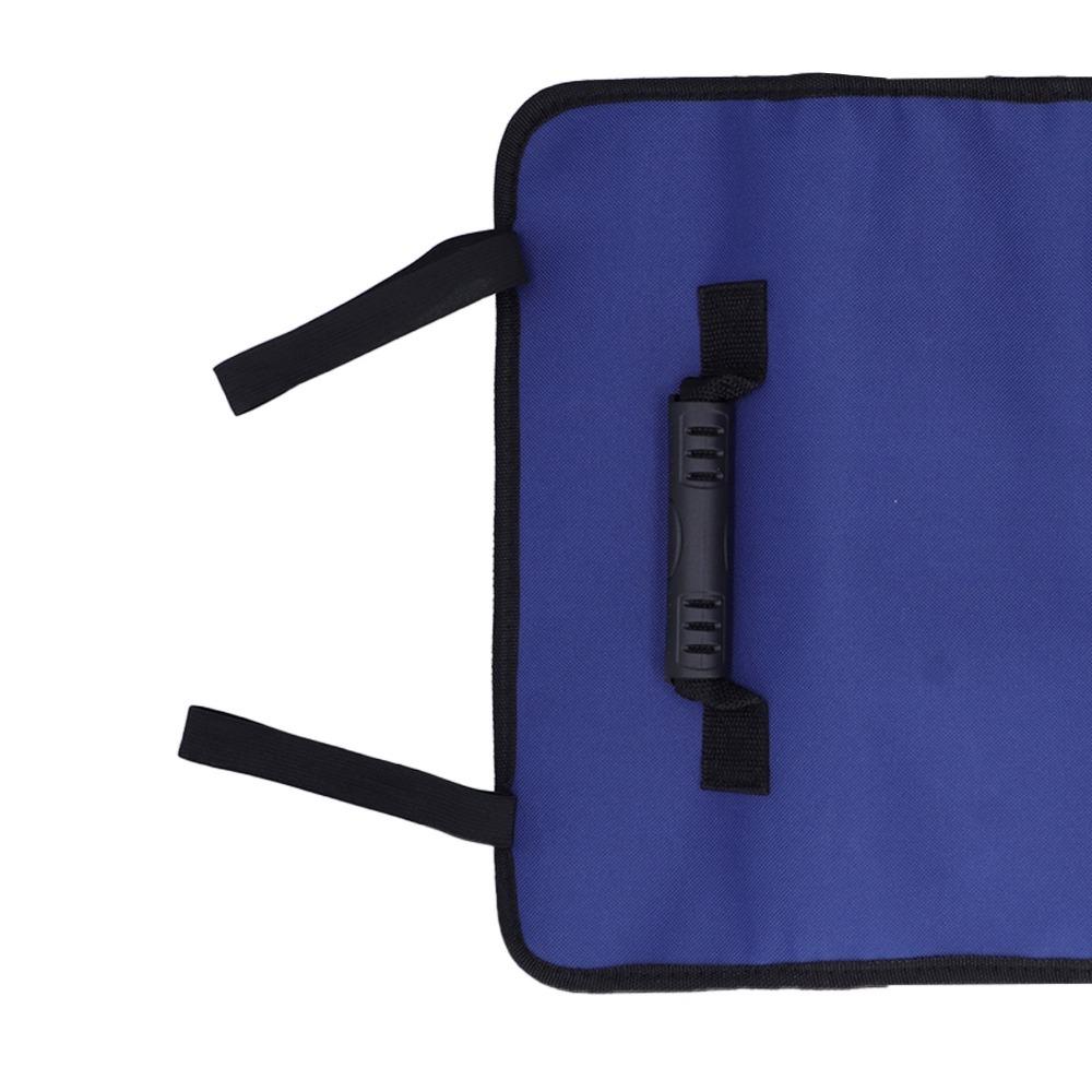 

Oxford Cloth Tool Roll Bag 22 Pockets Tool Pouch Organizer Durable Reel Type Tool Bag Plumber синій