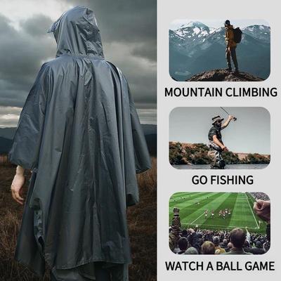 1 STUK cape regenjas drie-in-één fietsen wandelen wandelen off-road multifunctioneel draagbare riem eendelig poncho
