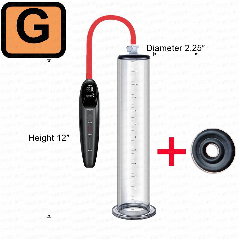 Smart Electric Penis Pump Vacuum Penis Enlarger Sex Toys For Men Acrylic Cylinder Dick Pump Penis Extender Trainer