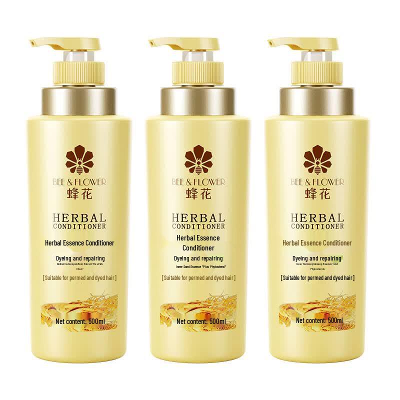 Fenghua Herbal Essence Dye & Perm Repair Hair Conditioner 3x500ml