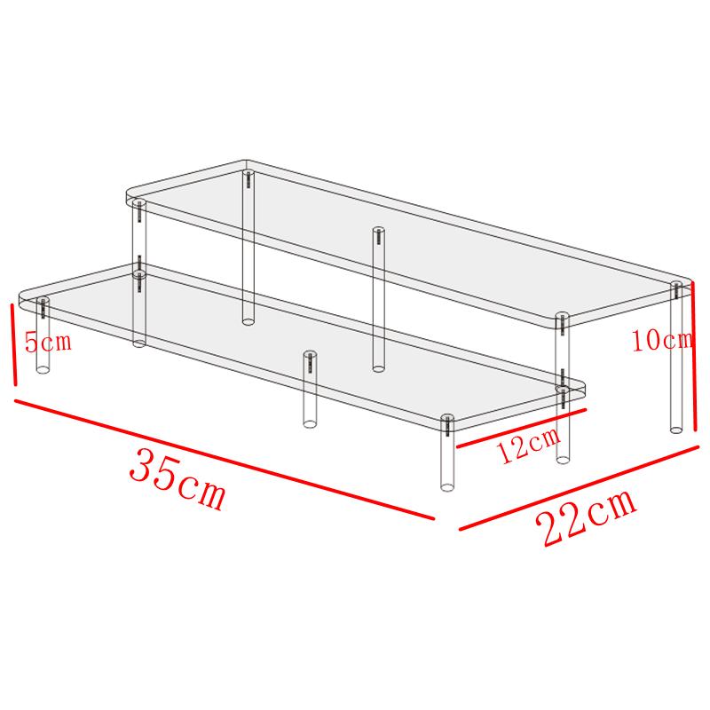 

Acrylic Transparent Display Stand for Model Toy,Jewelry and Collectibles - Tiered Storage Organizer for Storage and Exhibitions