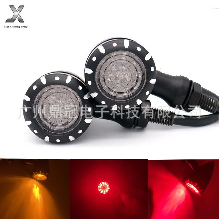 Retro Harley LED Turn Signal Lights for Motorcycle Modification