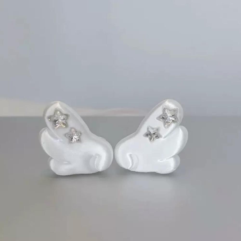 3D Wings Suitable For Wired Earphone Accessories Decoration Cute Girl Heart Wired Bluetooth Earphones DIY Wings