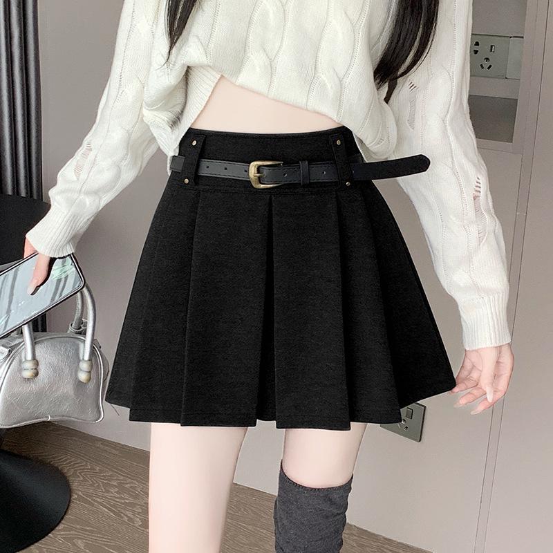 YYFS Women's Solid Color Print Casual Summer Spring Skirts