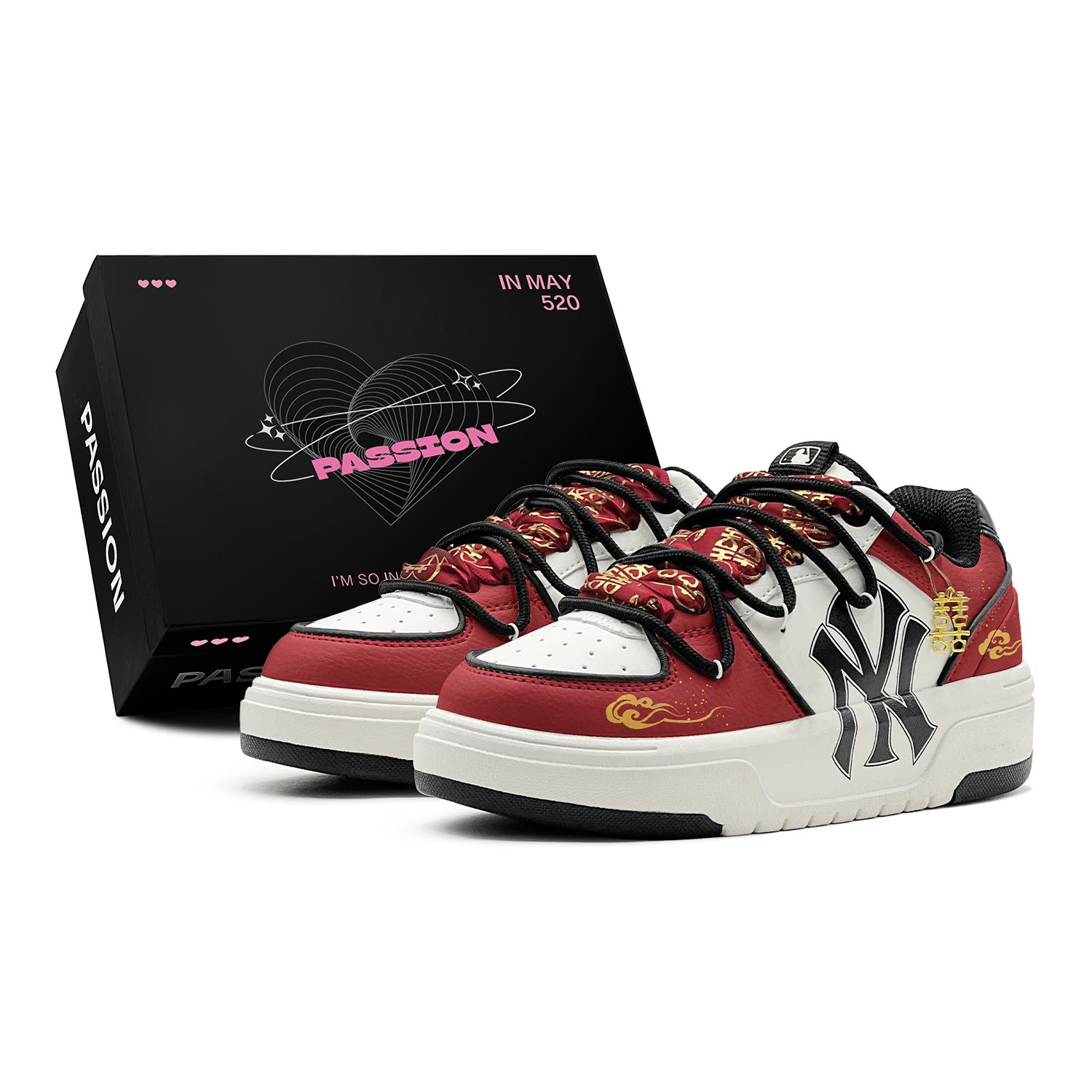 MLB Chunky Liner Skateboard Shoes Unisex Low top Gold 3ASXCA12N-50WHS(TeamS2-) 36.5