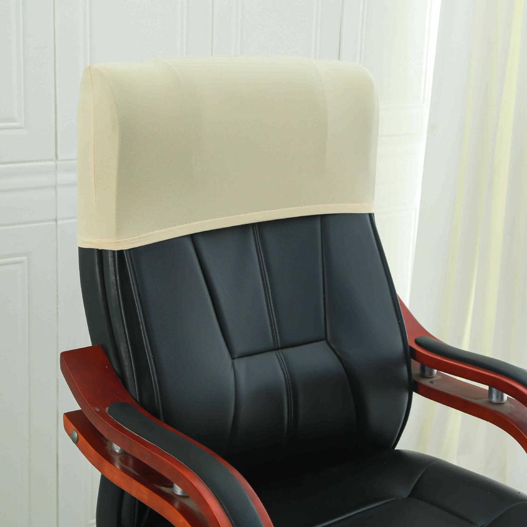Elastic Boss Chair Headpillow Case Office Chair Cover Swivel Chair Headpillow Case Computer Chair Headpillow Seat Dustproof Head Cover