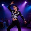 Michael Bad Dragon Pattern Performance Costume With Polyester Material For Concerts And Cosplay