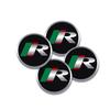 Aluminum 4PC 56mm R Logo Badge Car Wheel Center Hub Caps Emblem Stickers For Jaguar X-Type S-Type F-Type XJ XF XE XK Accessories
