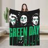 Green Days Punk Decke American Idiot Album Flanell Großartige Atmungsaktive Überwurfdecken für die Heimdekoration