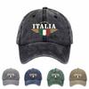 Italian Flag Baseball Cap Lightweight Breathable Hat with Italy Lettering Tricolour Emblem Unisex Travel Headwear for Men