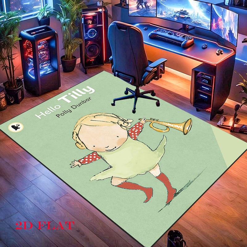 Tilly Friends Joy Carpet Rug for Living Room Bedroom Home Sofa Decoration,Kids play Nonslip Floor Mat