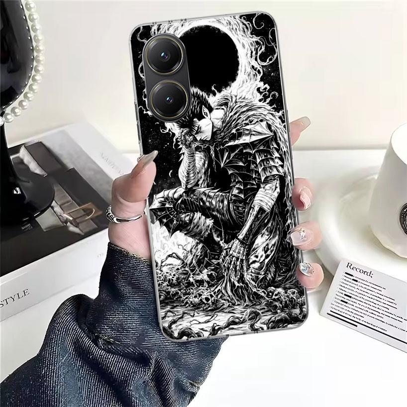 Black White G-Guts B-Berserks For Xiaomi Poco X7 X6 X5 F7 Ultra F6 F5 Pro Phone Case X4 Nfc F4 Gt F3 M6 M5S M5 M4 M3 Fundas Cove