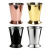 Cocktail Glass Stainless Steel Julep Cups 400ml Reusable Southern-style Wine Glass Elegant Metal Drinkware for Home Bar